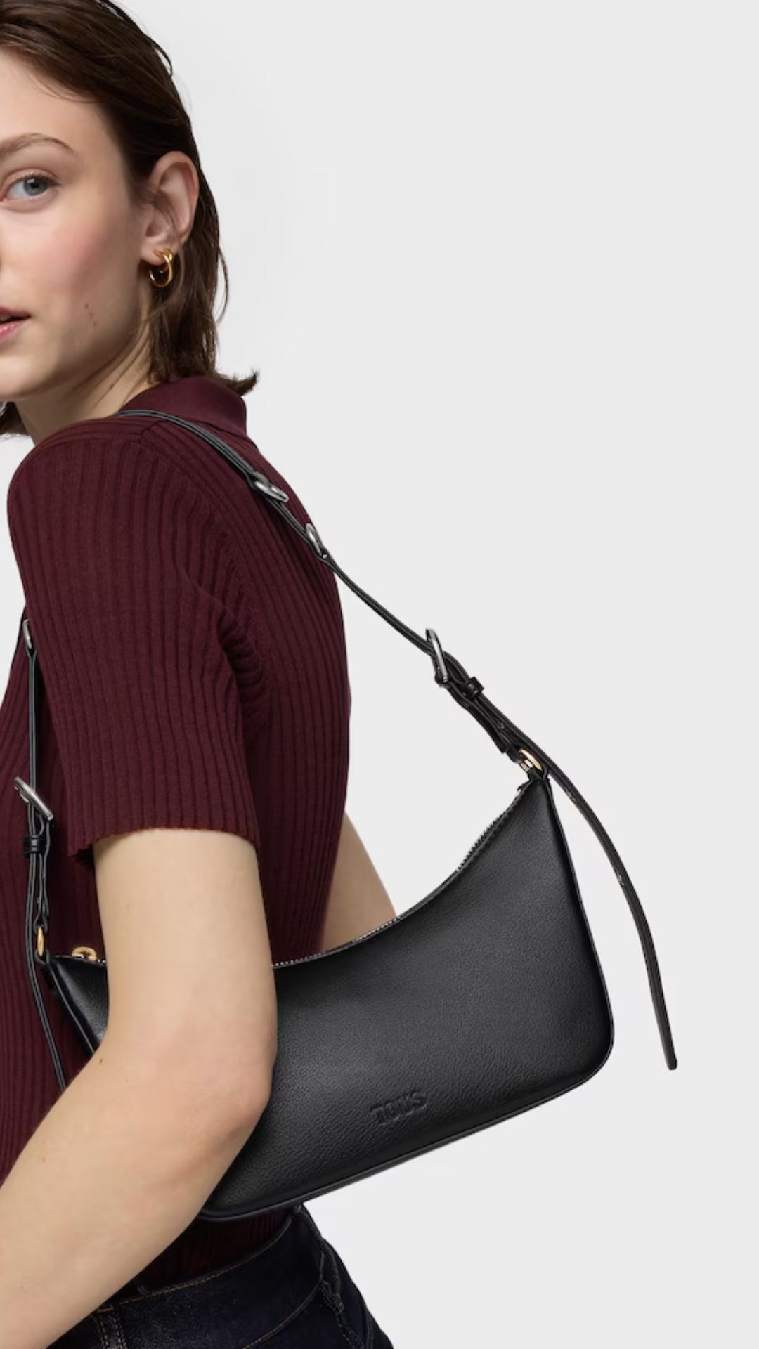 Bolso de hombro negro TOUS City